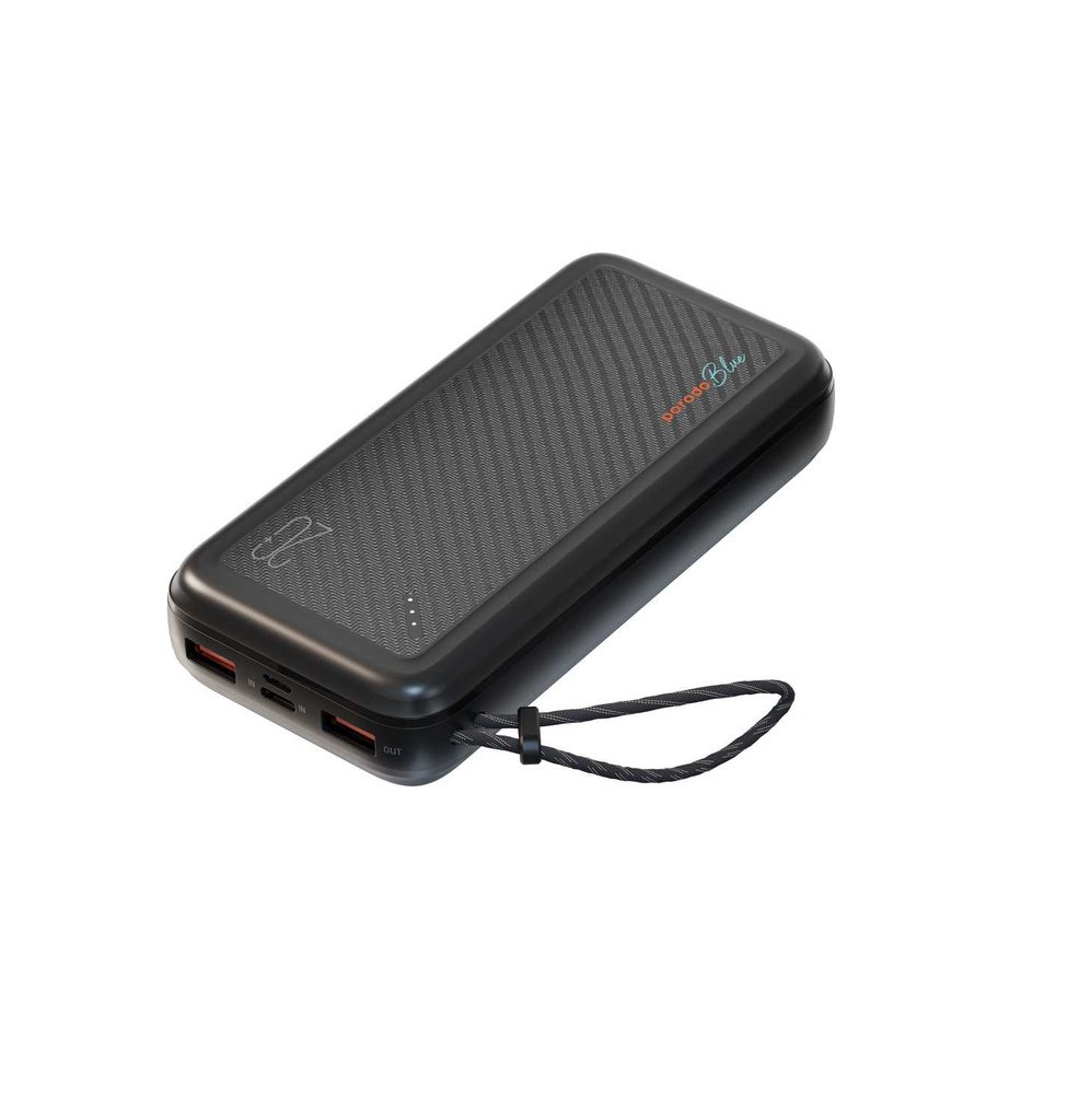 Porodo Blue 20000mAh Compact Power Bank 2 Porodo Blue 20000mAh Compact Power Bank - Image 2