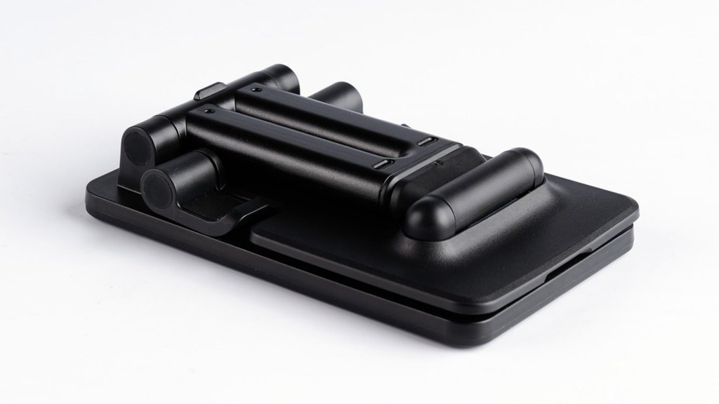 Porodo Blue Adjustable Phone & Tablet Stand 13CM - Black 3 Porodo Blue Adjustable Phone & Tablet Stand 13CM - Black - Image 3