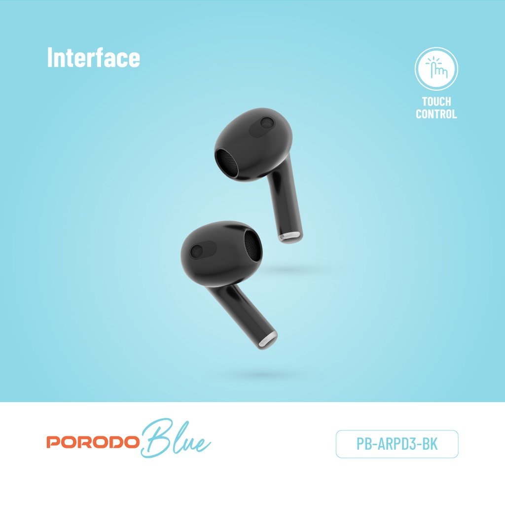 Porodo Blue Deep Bass Wireless Earbuds 3 7 Porodo Blue Deep Bass Wireless Earbuds 3 - Image 7