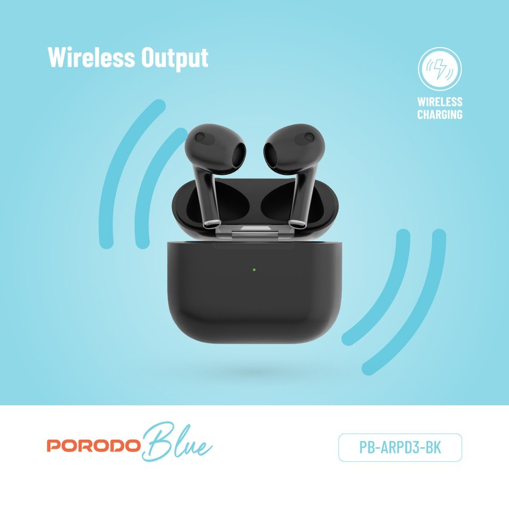 Porodo Blue Deep Bass Wireless Earbuds 3 6 Porodo Blue Deep Bass Wireless Earbuds 3 - Image 6