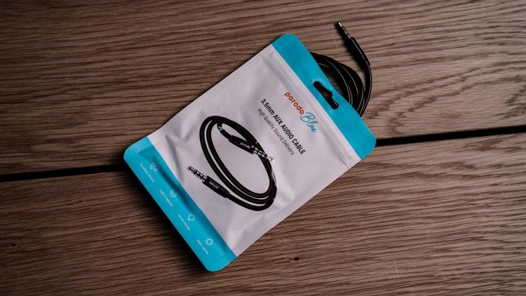Porodo Blue PVC AUX Audio Cable 3.5mm 1M 3 Porodo Blue PVC AUX Audio Cable 3.5mm 1M - Image 3