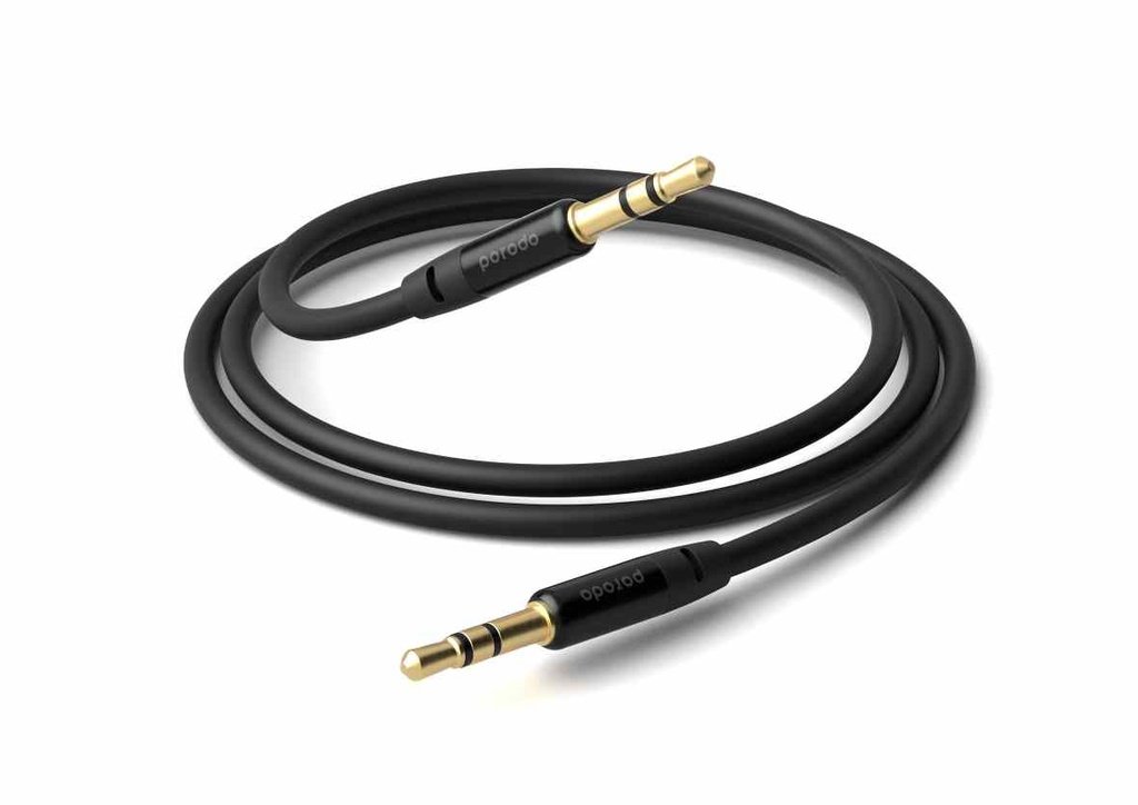 Porodo Blue PVC AUX Audio Cable 3.5mm 1M 1 Porodo Blue PVC AUX Audio Cable 3.5mm 1M