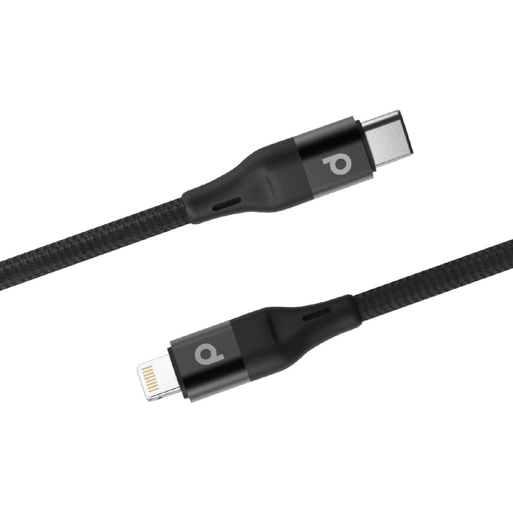 Porodo Braided USB-C to Lightning Cable PD 1.2M 9V(Aluminum) 4 Porodo Braided USB-C to Lightning Cable PD 1.2M 9V(Aluminum) - Image 4