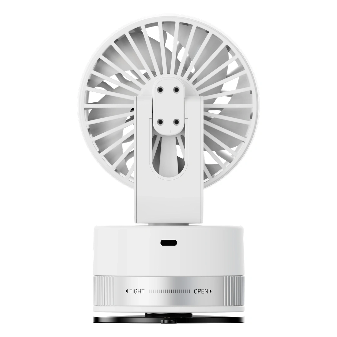 Porodo Chillo Luxe Portable Suction Cup Fan with 4000mAh Rechargeable Battery - White 3 Porodo Chillo Luxe Portable Suction Cup Fan with 4000mAh Rechargeable Battery - White - Image 3