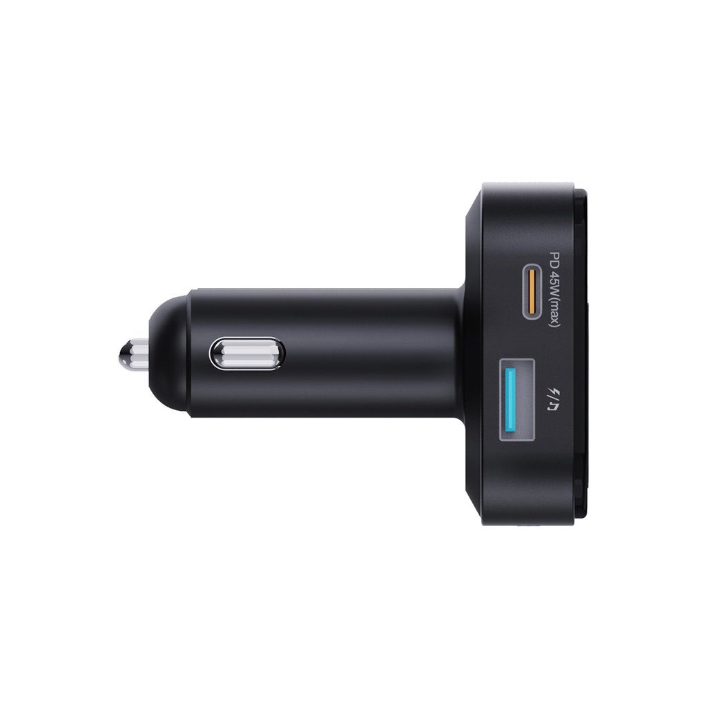Porodo Dual Microphone FM Transmitter & Charger - Black 3 Porodo Dual Microphone FM Transmitter & Charger - Black - Image 3