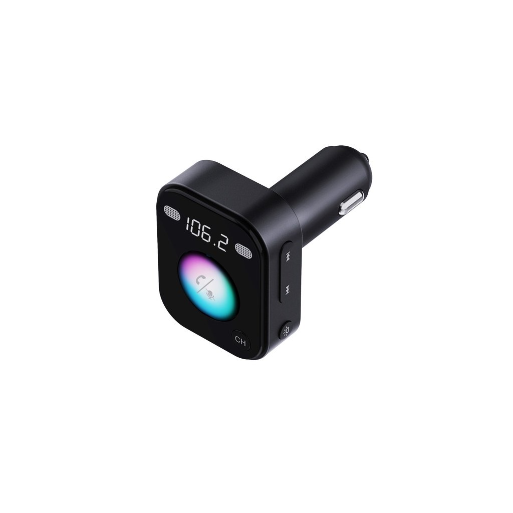 Porodo Dual Microphone FM Transmitter & Charger - Black 5 Porodo Dual Microphone FM Transmitter & Charger - Black - Image 5