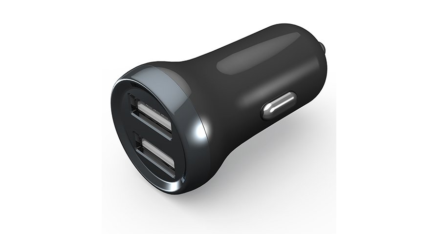 Porodo Dual Port Mini Car Charger 2.4A 1 Porodo Dual Port Mini Car Charger 2.4A