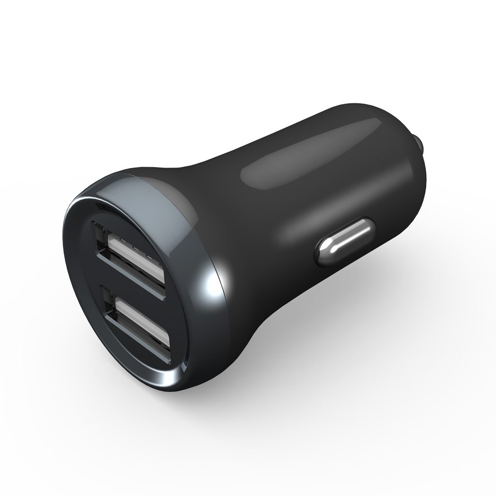 Porodo Dual Port Mini Car Charger 2.4A 2 Porodo Dual Port Mini Car Charger 2.4A - Image 2