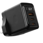 Porodo GaN 65W Multi-Port Wall Charger - Black