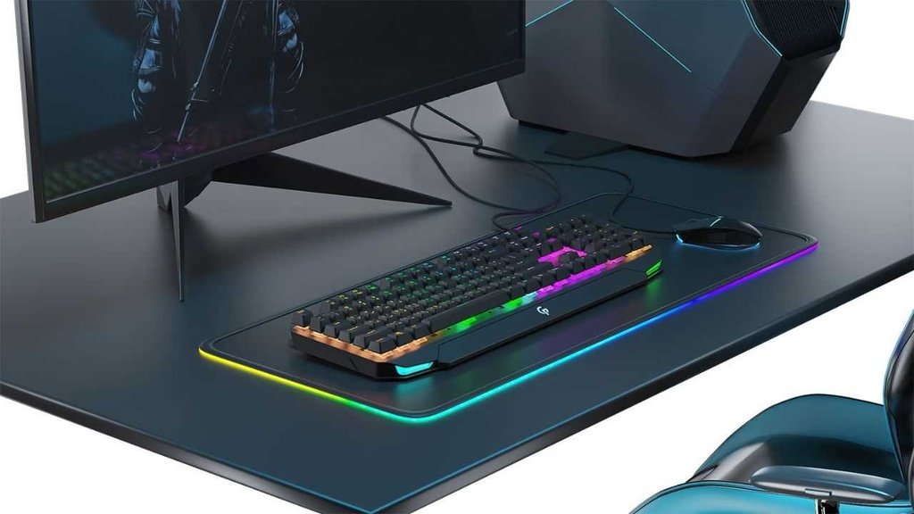 Porodo Gaming Mechanical Gaming Keyboard Ultra With Rainbow Lighting And Aluminum Panel 5 Porodo Gaming Mechanical Gaming Keyboard Ultra With Rainbow Lighting And Aluminum Panel - Image 5