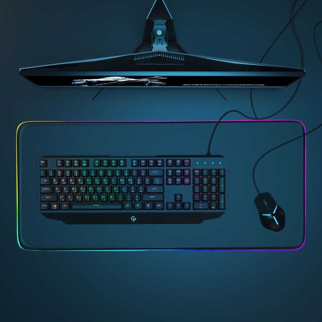 Porodo Gaming Mechanical Gaming Keyboard Ultra With Rainbow Lighting And Aluminum Panel 7 Porodo Gaming Mechanical Gaming Keyboard Ultra With Rainbow Lighting And Aluminum Panel - Image 7