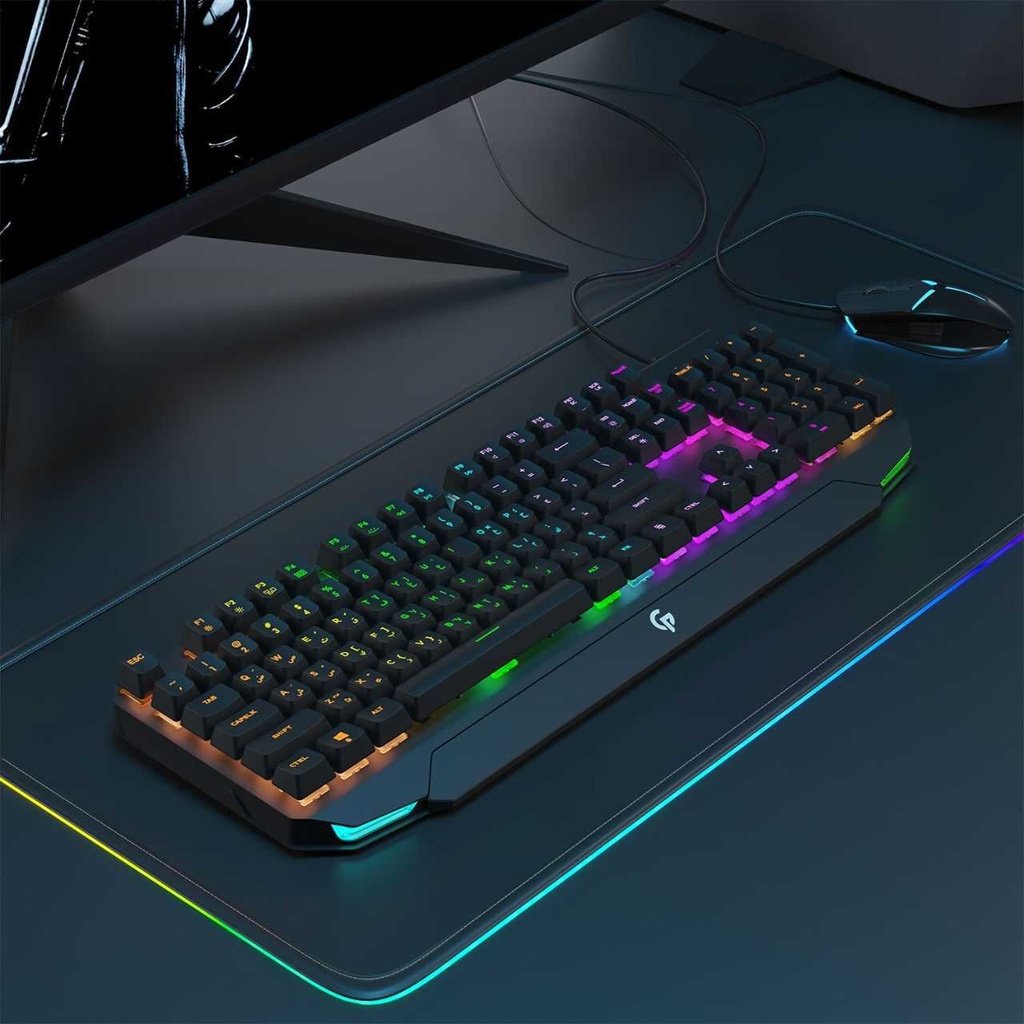 Porodo Gaming Mechanical Gaming Keyboard Ultra With Rainbow Lighting And Aluminum Panel 4 Porodo Gaming Mechanical Gaming Keyboard Ultra With Rainbow Lighting And Aluminum Panel - Image 4