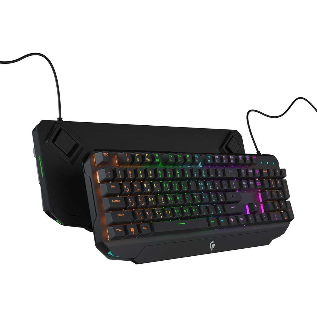 Porodo Gaming Mechanical Gaming Keyboard Ultra With Rainbow Lighting And Aluminum Panel 3 Porodo Gaming Mechanical Gaming Keyboard Ultra With Rainbow Lighting And Aluminum Panel - Image 3