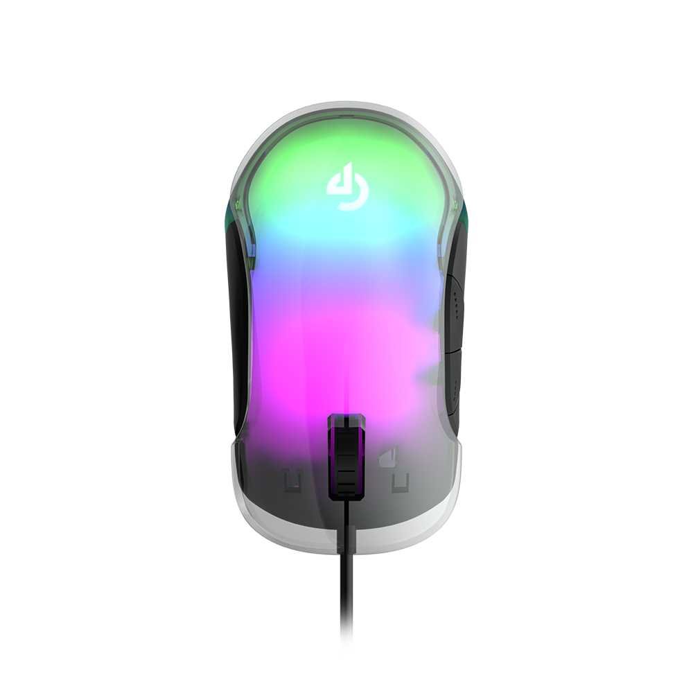 Porodo Gaming Mouse RGB 8D Crystal Shell 12800 DPI 3 Porodo Gaming Mouse RGB 8D Crystal Shell 12800 DPI - Image 3