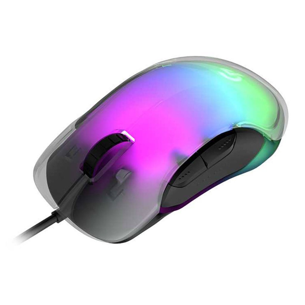 Porodo Gaming Mouse RGB 8D Crystal Shell 12800 DPI 1 Porodo Gaming Mouse RGB 8D Crystal Shell 12800 DPI