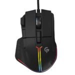 Porodo Gaming Mouse, 8D Wired with RGB Lighting Effects