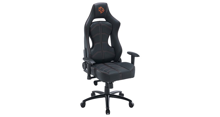 Porodo Gaming Predator Pro Chair Molded Backrest & Seat with 2D Armrest - Black/Orange 1 Porodo Gaming Predator Pro Chair Molded Backrest & Seat with 2D Armrest - Black/Orange