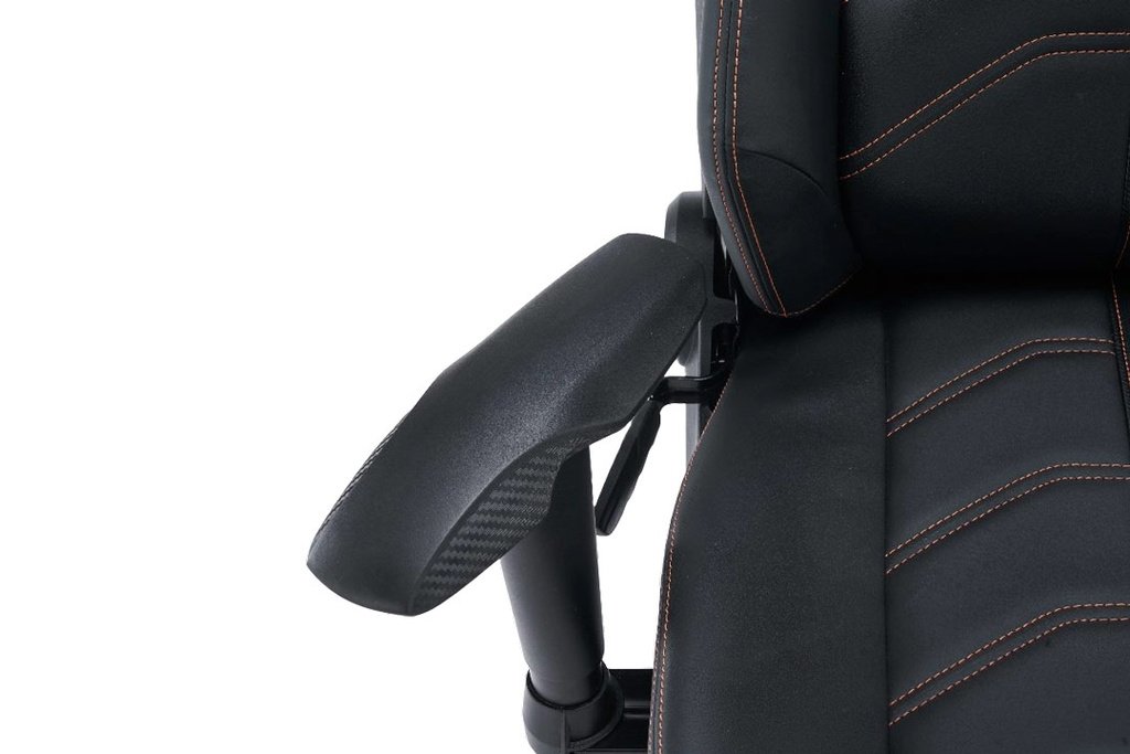 Porodo Gaming Predator Pro Chair Molded Backrest & Seat with 2D Armrest - Black/Orange 5 Porodo Gaming Predator Pro Chair Molded Backrest & Seat with 2D Armrest - Black/Orange - Image 5