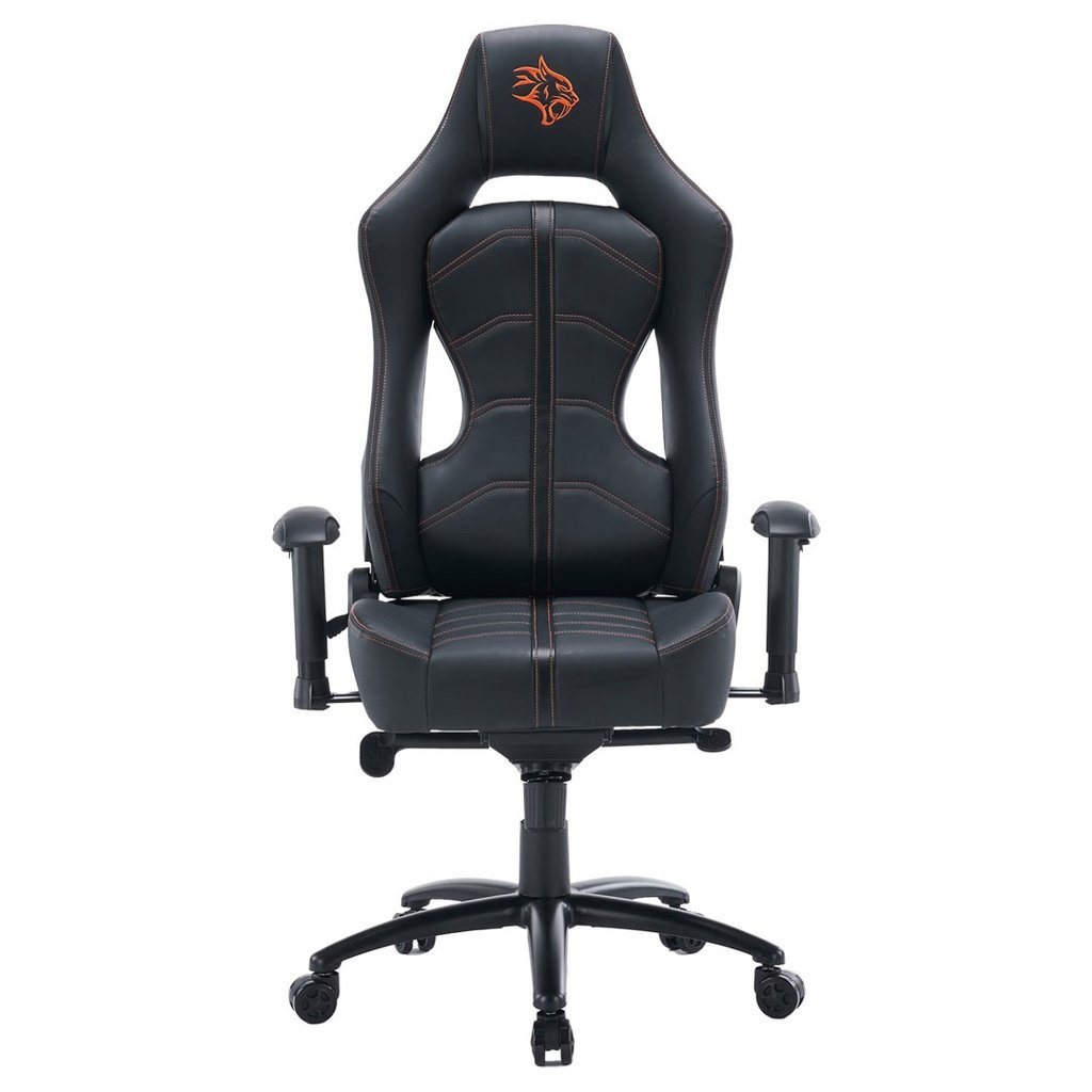 Porodo Gaming Predator Pro Chair Molded Backrest & Seat with 2D Armrest - Black/Orange 3 Porodo Gaming Predator Pro Chair Molded Backrest & Seat with 2D Armrest - Black/Orange - Image 3