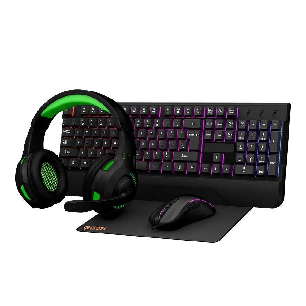 Porodo Gaming Set 4-in-1(Keyboard, Mousepad, Mouse, Headphone) 2 Porodo Gaming Set 4-in-1(Keyboard, Mousepad, Mouse, Headphone) - Image 2