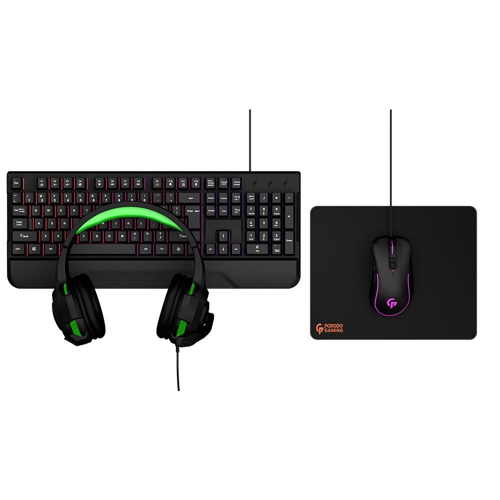 Porodo Gaming Set 4-in-1(Keyboard, Mousepad, Mouse, Headphone) 4 Porodo Gaming Set 4-in-1(Keyboard, Mousepad, Mouse, Headphone) - Image 4