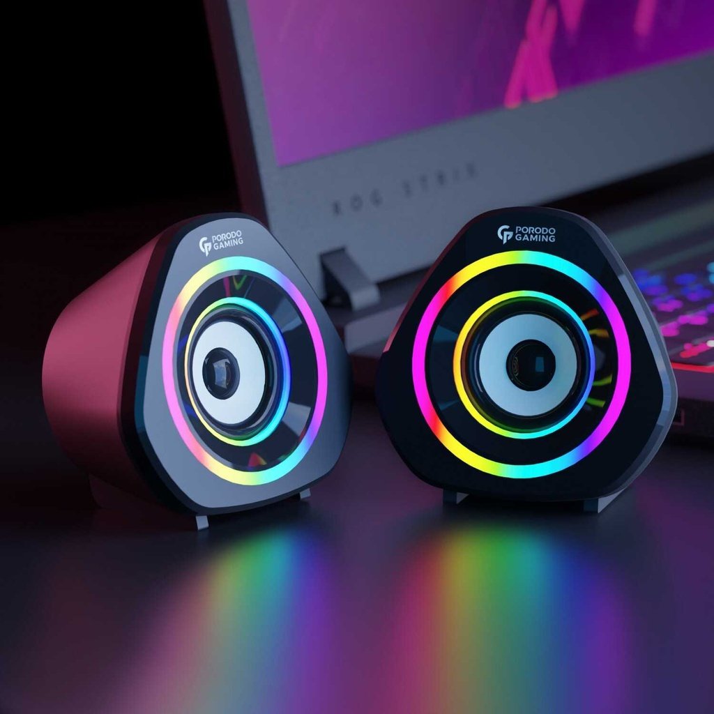 Porodo Gaming Stereo Gaming Speakers 6 Porodo Gaming Stereo Gaming Speakers - Image 6