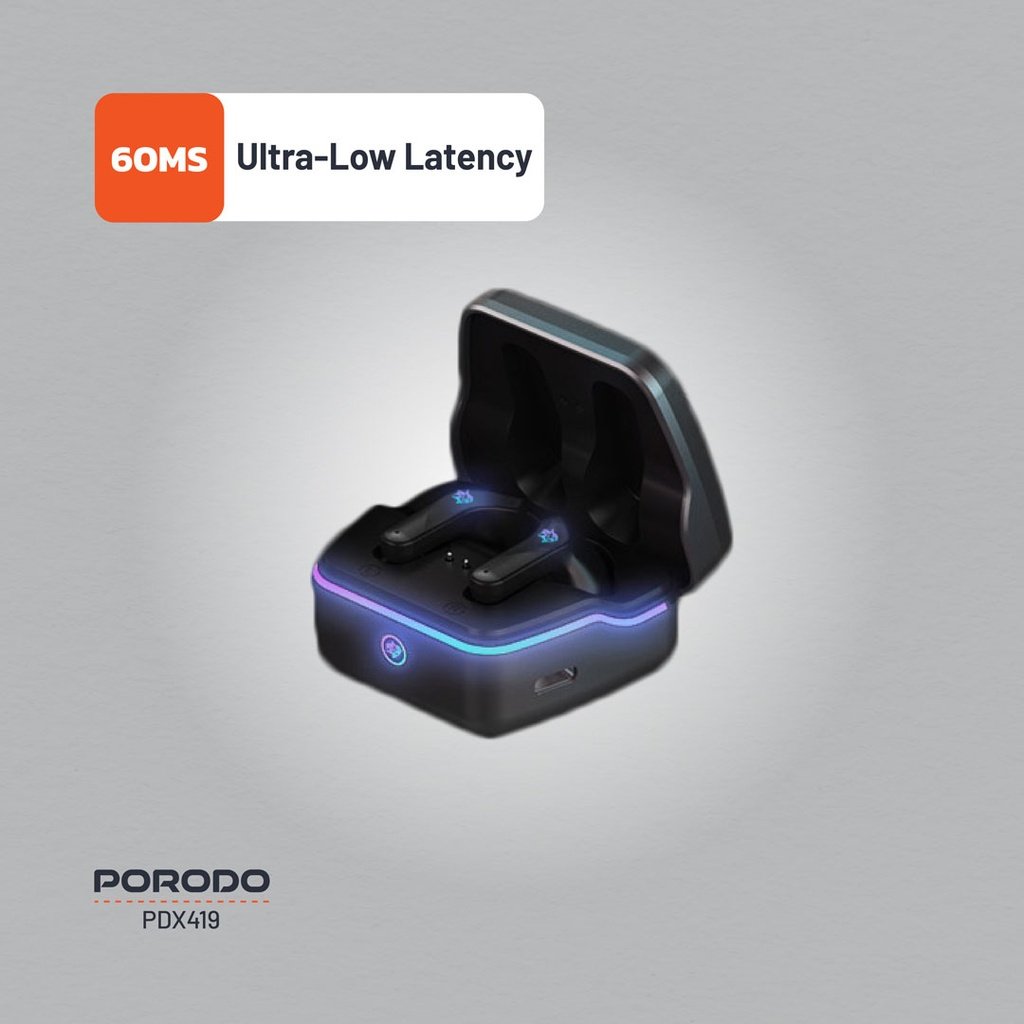 Porodo Gaming Ultra Low-Latency Gaming Earbuds - Black 7 Porodo Gaming Ultra Low-Latency Gaming Earbuds - Black - Image 7