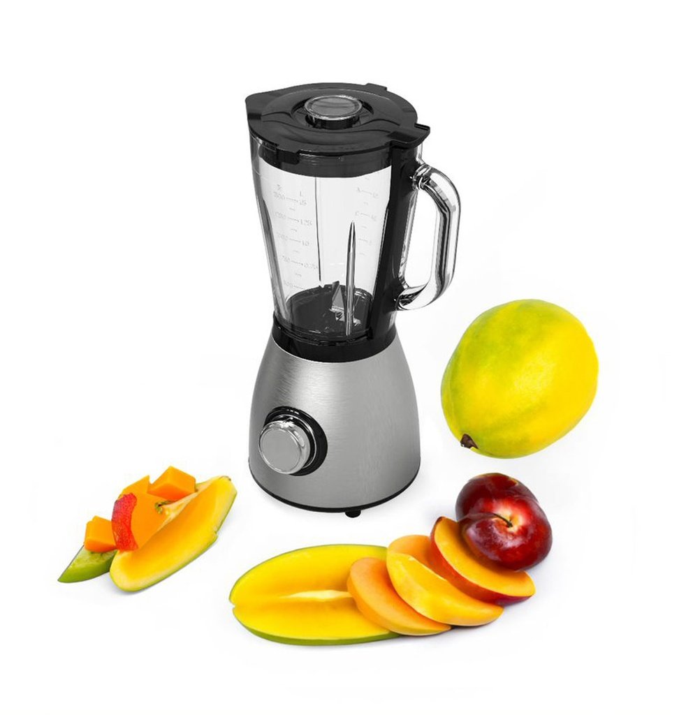 Porodo LifeStyle 800W 1.5L SS Blender with Grinder with BS Plug 3 Porodo LifeStyle 800W 1.5L SS Blender with Grinder with BS Plug - Image 3