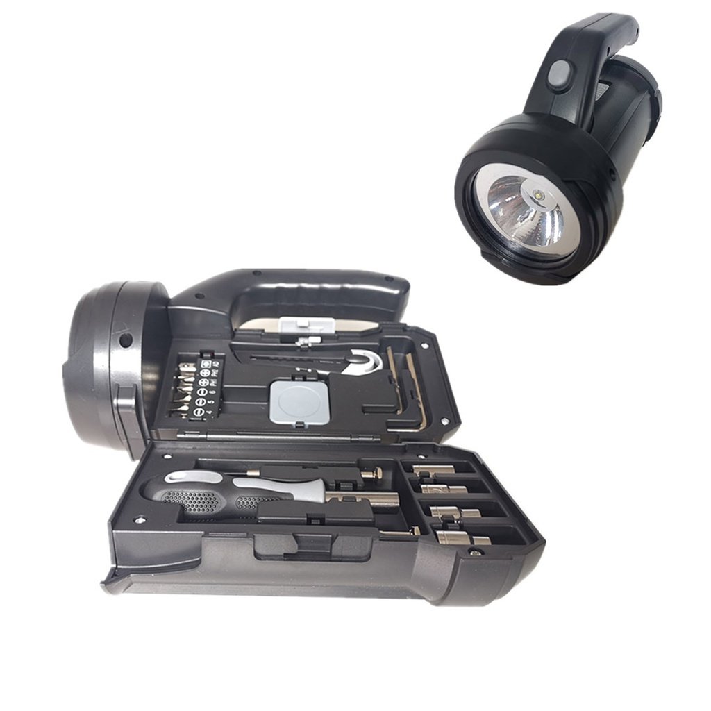 Porodo LifeStyle Outdoor 5W 18 in 1 Flashlight with Toolbox - BlackGrey 2 Porodo LifeStyle Outdoor 5W 18 in 1 Flashlight with Toolbox - BlackGrey - Image 2