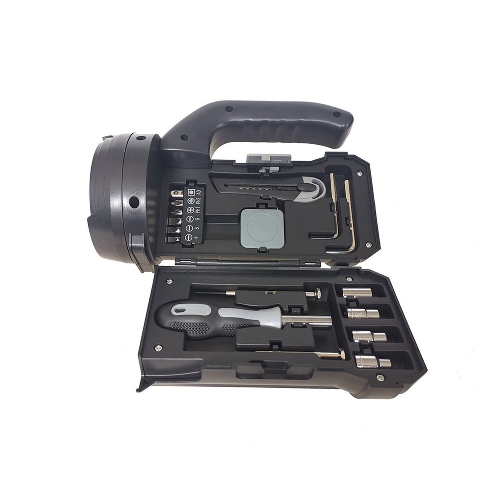 Porodo LifeStyle Outdoor 5W 18 in 1 Flashlight with Toolbox - BlackGrey 5 Porodo LifeStyle Outdoor 5W 18 in 1 Flashlight with Toolbox - BlackGrey - Image 5