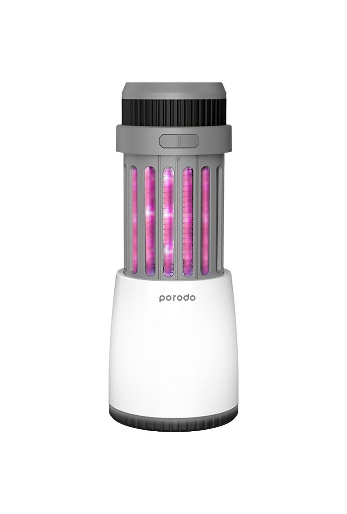 Porodo LifeStyle Outdoor 5W Lamp with Mosquito Zapper - Black/Grey 2 Porodo LifeStyle Outdoor 5W Lamp with Mosquito Zapper - Black/Grey - Image 2