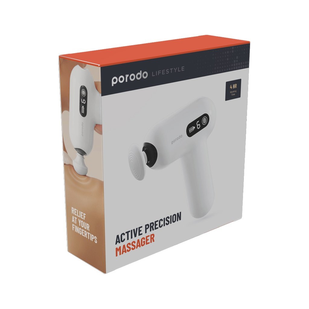 Porodo Lifestyle Active Precision Massager - White 2 Porodo Lifestyle Active Precision Massager - White - Image 2
