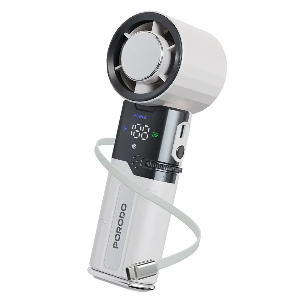 Porodo Lifestyle Chillo Plus Rechargeable Ice Cooling Fan 1 Porodo Lifestyle Chillo Plus Rechargeable Ice Cooling Fan