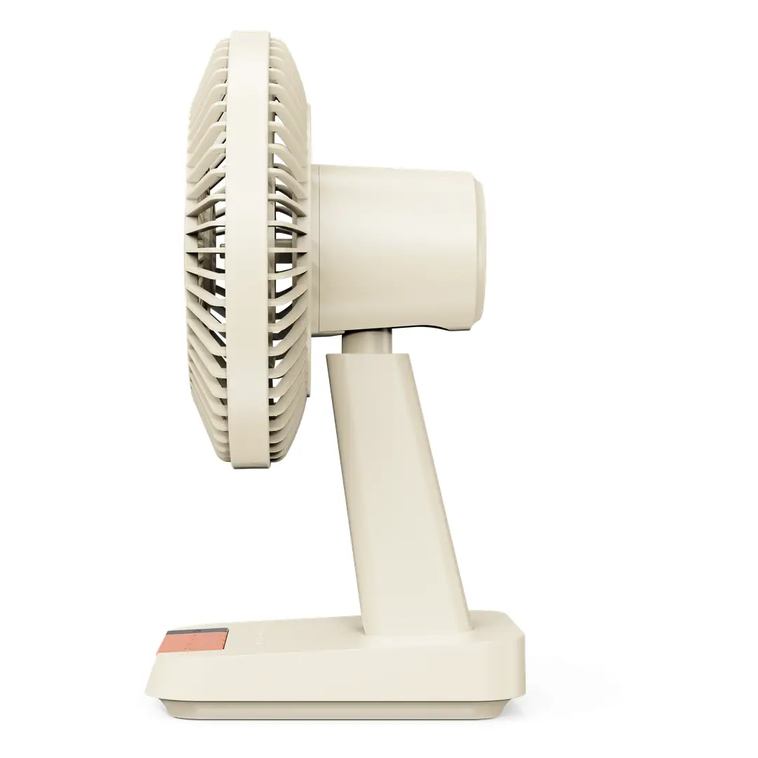 Porodo Lifestyle Chillo Portable Desk Fan with Oscillating Function & Indicator Lights - Beige 3 Porodo Lifestyle Chillo Portable Desk Fan with Oscillating Function & Indicator Lights - Beige - Image 3