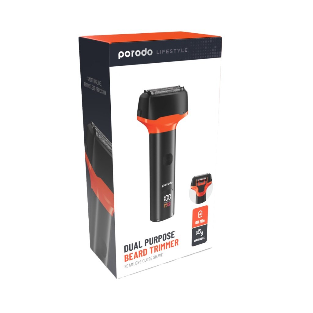 Porodo Lifestyle Dual Purpose Beard Trimmer Seamless Close Shave 4 Porodo Lifestyle Dual Purpose Beard Trimmer Seamless Close Shave - Image 4
