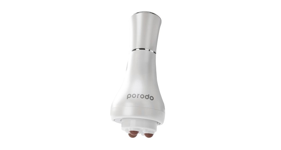 Porodo Lifestyle Handheld Hot-Stone Massager - White 1 Porodo Lifestyle Handheld Hot-Stone Massager - White