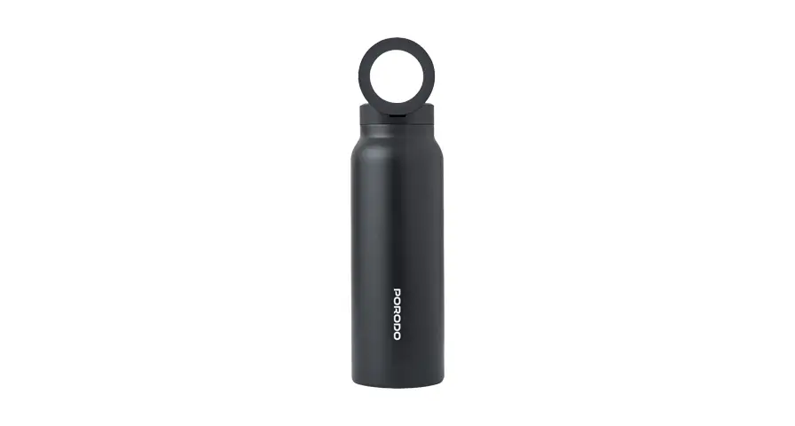 Porodo Lifestyle Magnetic Mount Water Bottle - Black 1 Porodo Lifestyle Magnetic Mount Water Bottle - Black