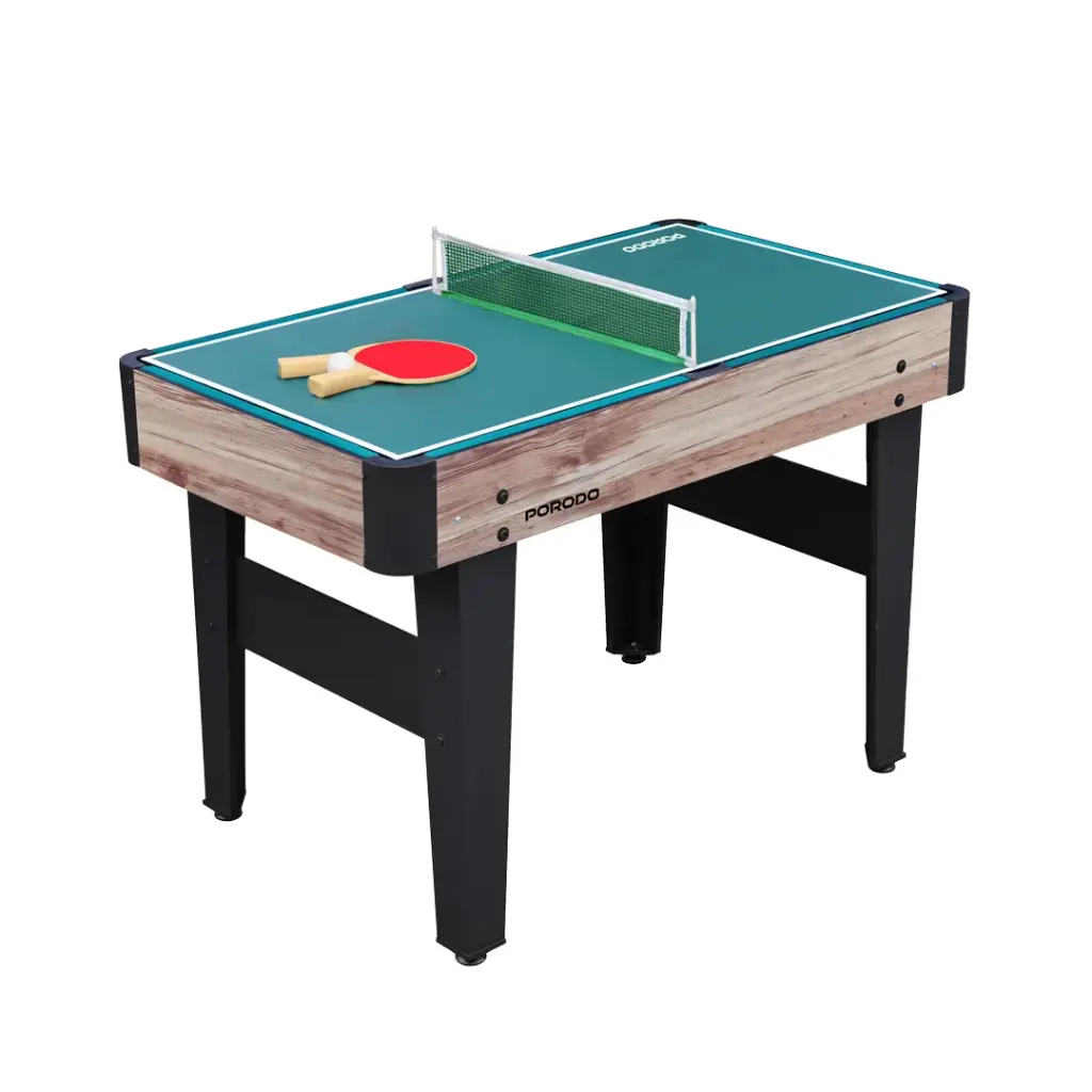 Porodo Lifestyle Multi-Game Table Foosball | Billiards | Hockey | Table Tennis - Brown 3 Porodo Lifestyle Multi-Game Table Foosball | Billiards | Hockey | Table Tennis - Brown - Image 3