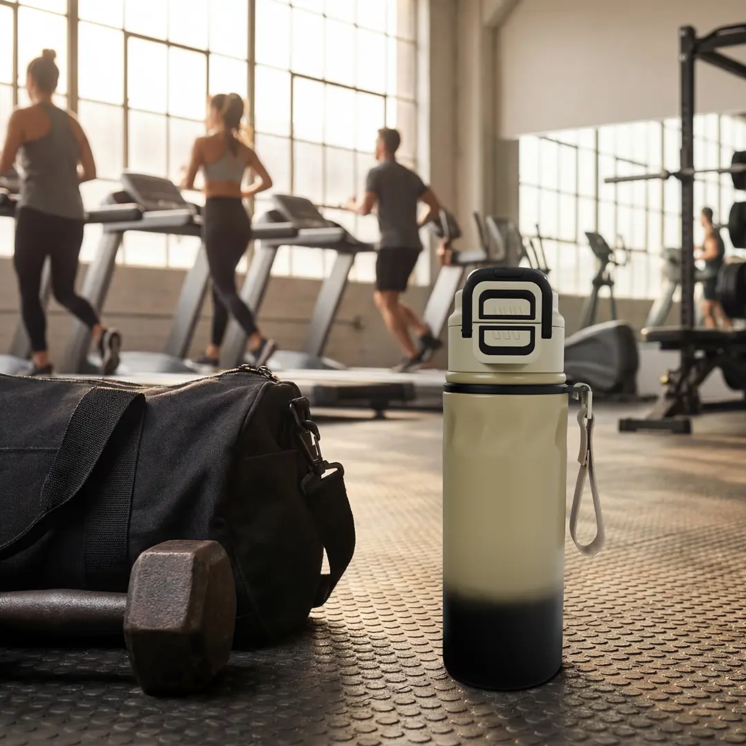 Porodo Lifestyle Powersip Sports Water Bottle with Strap Handle 3 Porodo Lifestyle Powersip Sports Water Bottle with Strap Handle - Image 3