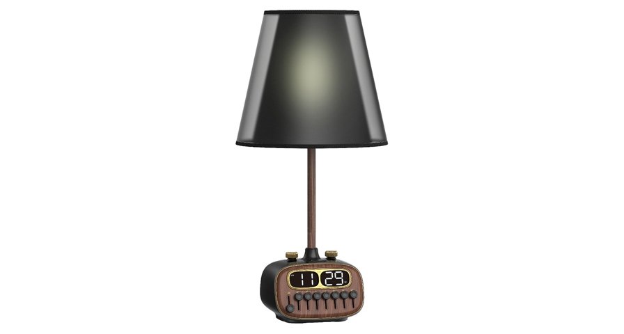 Porodo Lifestyle Retro Desk Lamp with White Noise and Bluetooth Speaker - Black 1 Porodo Lifestyle Retro Desk Lamp with White Noise and Bluetooth Speaker - Black