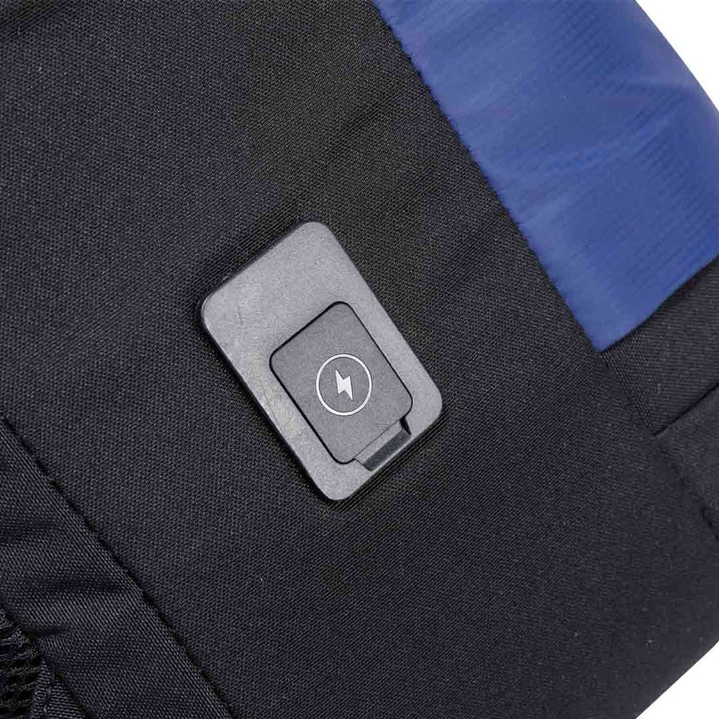 Porodo Lifestyle Urban Laptop Backpack - Black/Blue 6 Porodo Lifestyle Urban Laptop Backpack - Black/Blue - Image 6