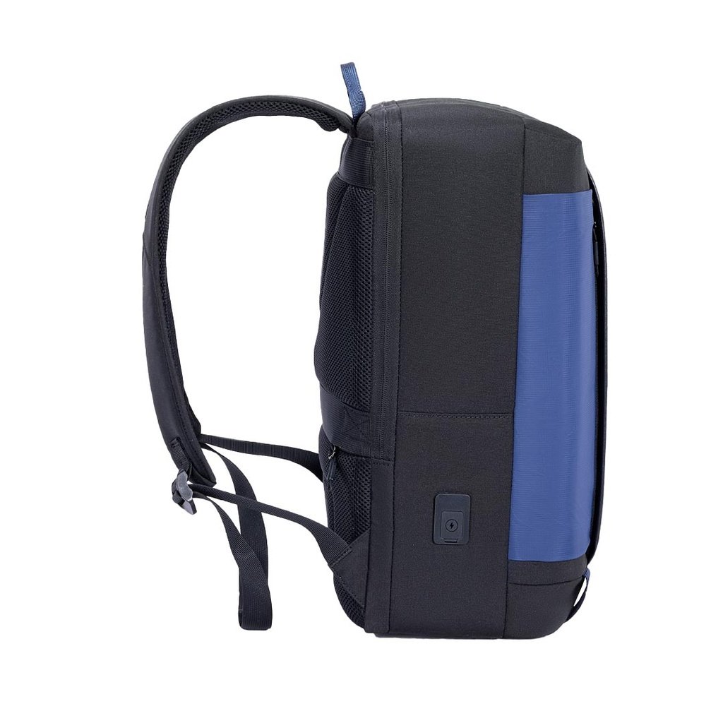 Porodo Lifestyle Urban Laptop Backpack - Black/Blue 4 Porodo Lifestyle Urban Laptop Backpack - Black/Blue - Image 4