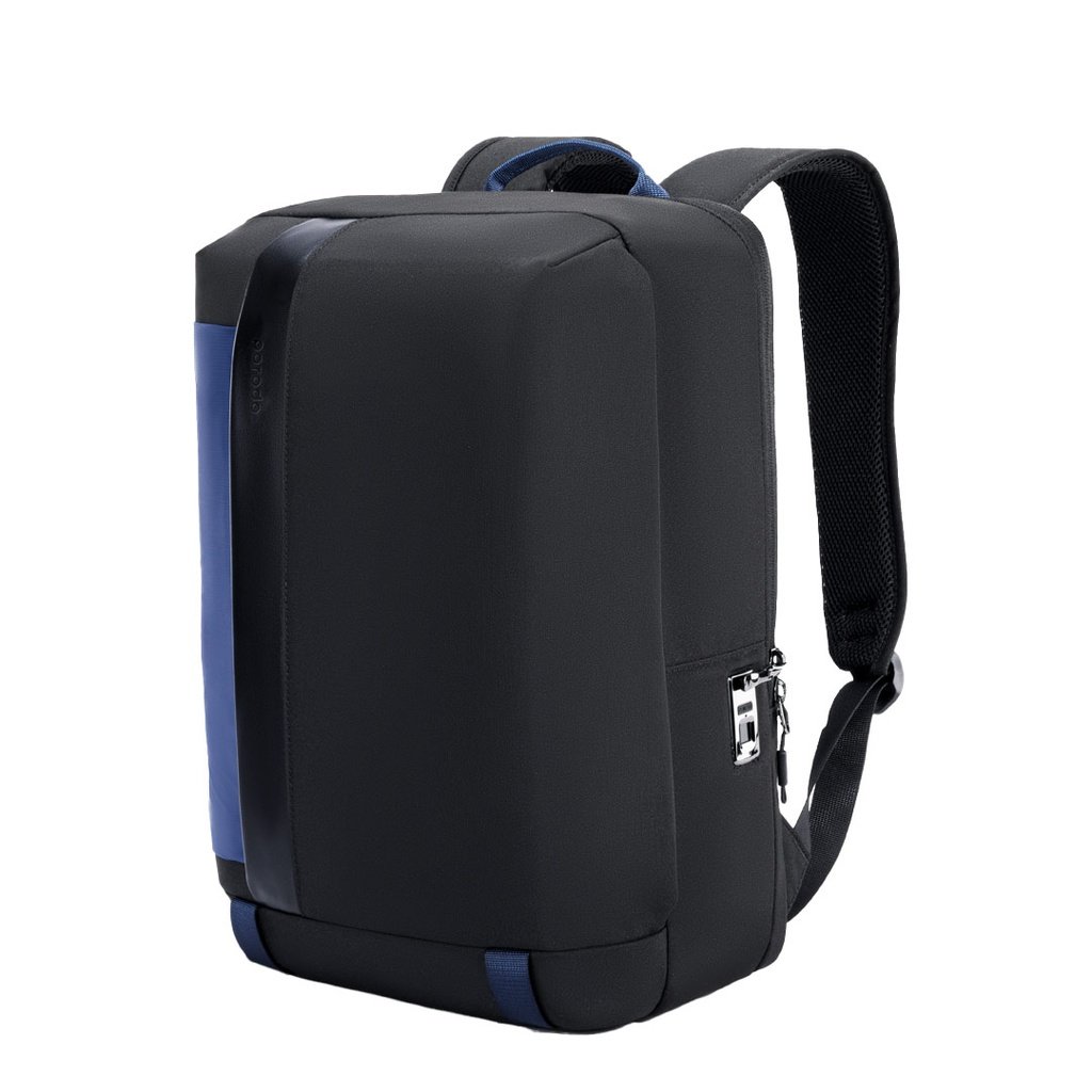 Porodo Lifestyle Urban Laptop Backpack - Black/Blue 2 Porodo Lifestyle Urban Laptop Backpack - Black/Blue - Image 2