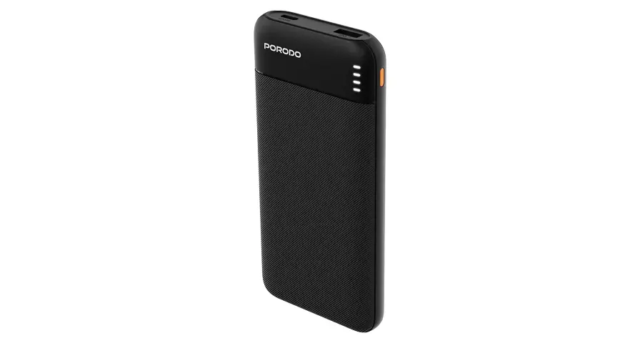 Porodo Luna Pro Power Bank with USB Multi-Port Charging - Black 1 Porodo Luna Pro Power Bank with USB Multi-Port Charging - Black