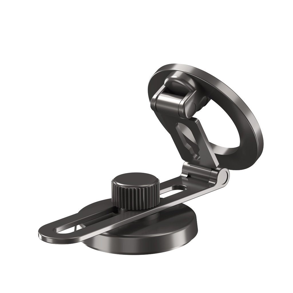Porodo Magesafe Magnet Mount with Double folding and 360 " rotation - Black 2 Porodo Magesafe Magnet Mount with Double folding and 360 " rotation - Black - Image 2