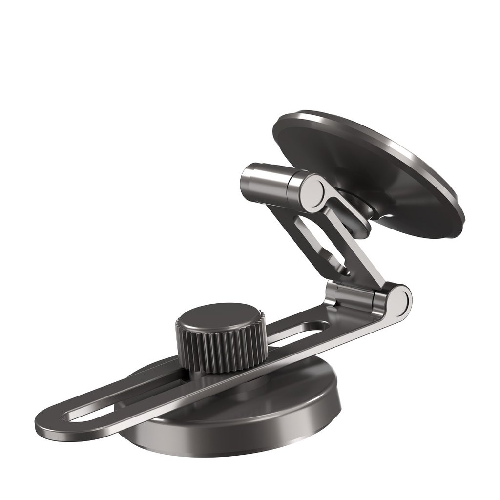 Porodo Magnetic Mount with Double Folding and Double Rotation - Black 3 Porodo Magnetic Mount with Double Folding and Double Rotation - Black - Image 3