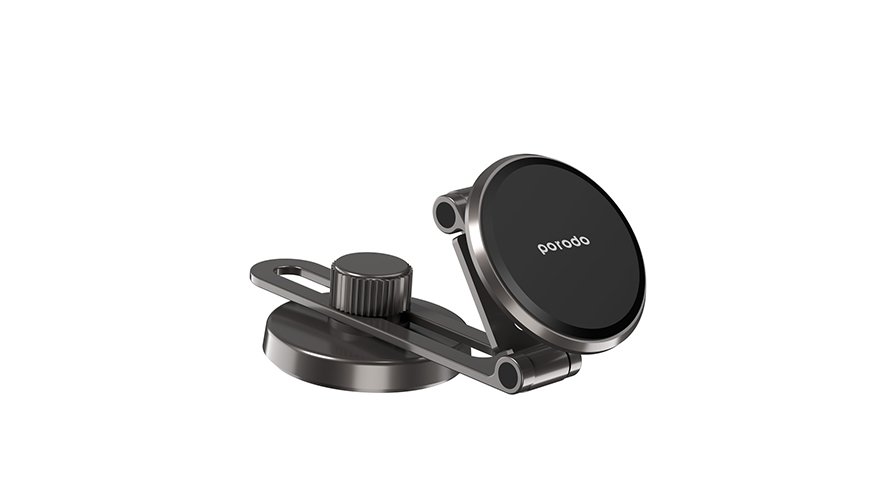 Porodo Magnetic Mount with Double Folding and Double Rotation - Black 1 Porodo Magnetic Mount with Double Folding and Double Rotation - Black