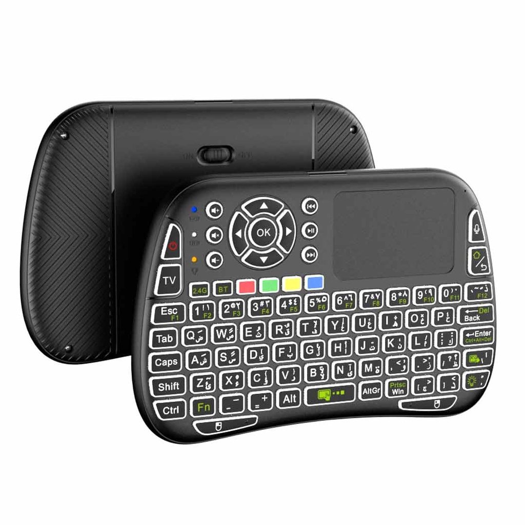 Porodo Mini Wireless Keyboard Touch Combo - Black 2 Porodo Mini Wireless Keyboard Touch Combo - Black - Image 2