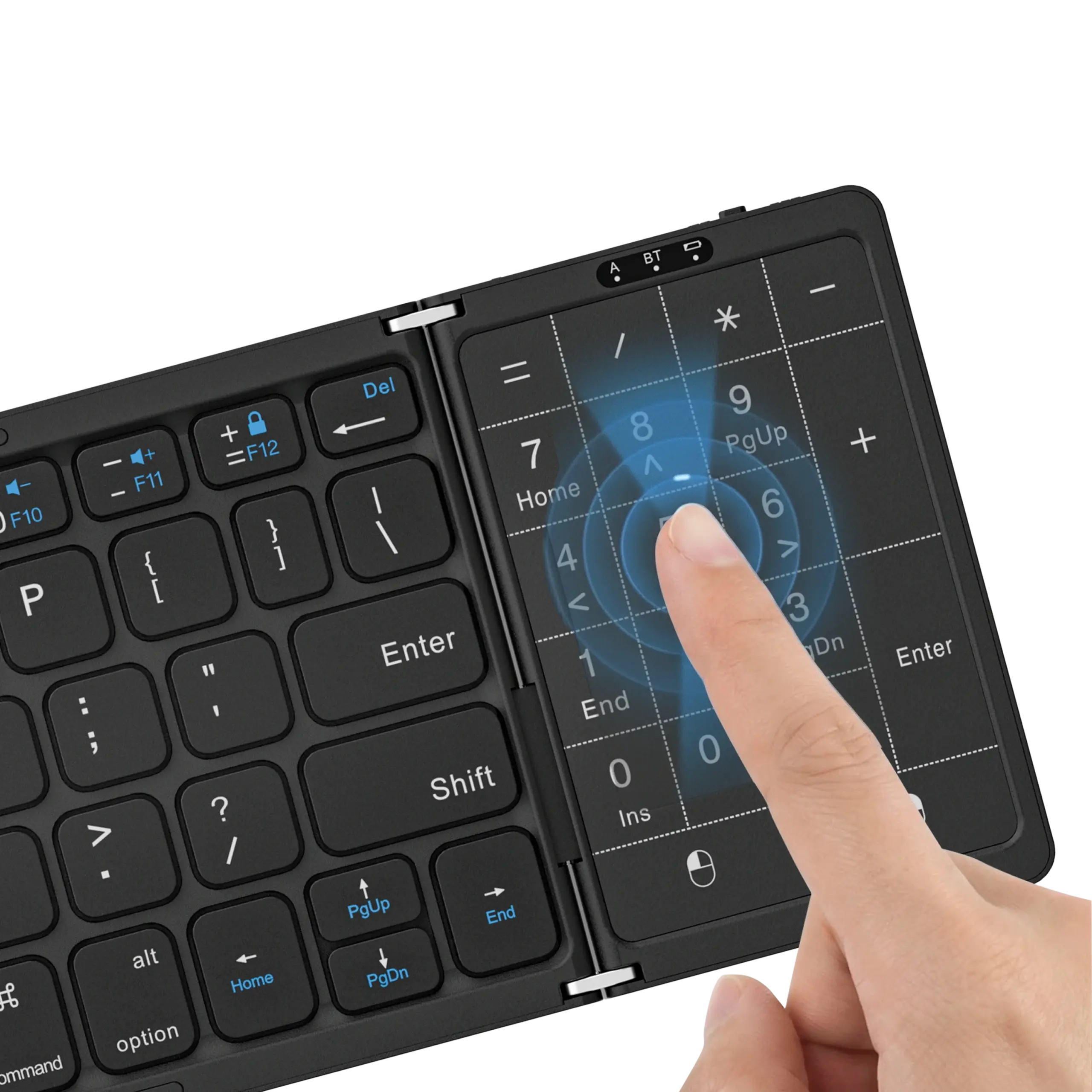 Porodo Minima Slim Folding Keyboard With Integrated Numpad & Touchpad 5 Porodo Minima Slim Folding Keyboard With Integrated Numpad & Touchpad - Image 5