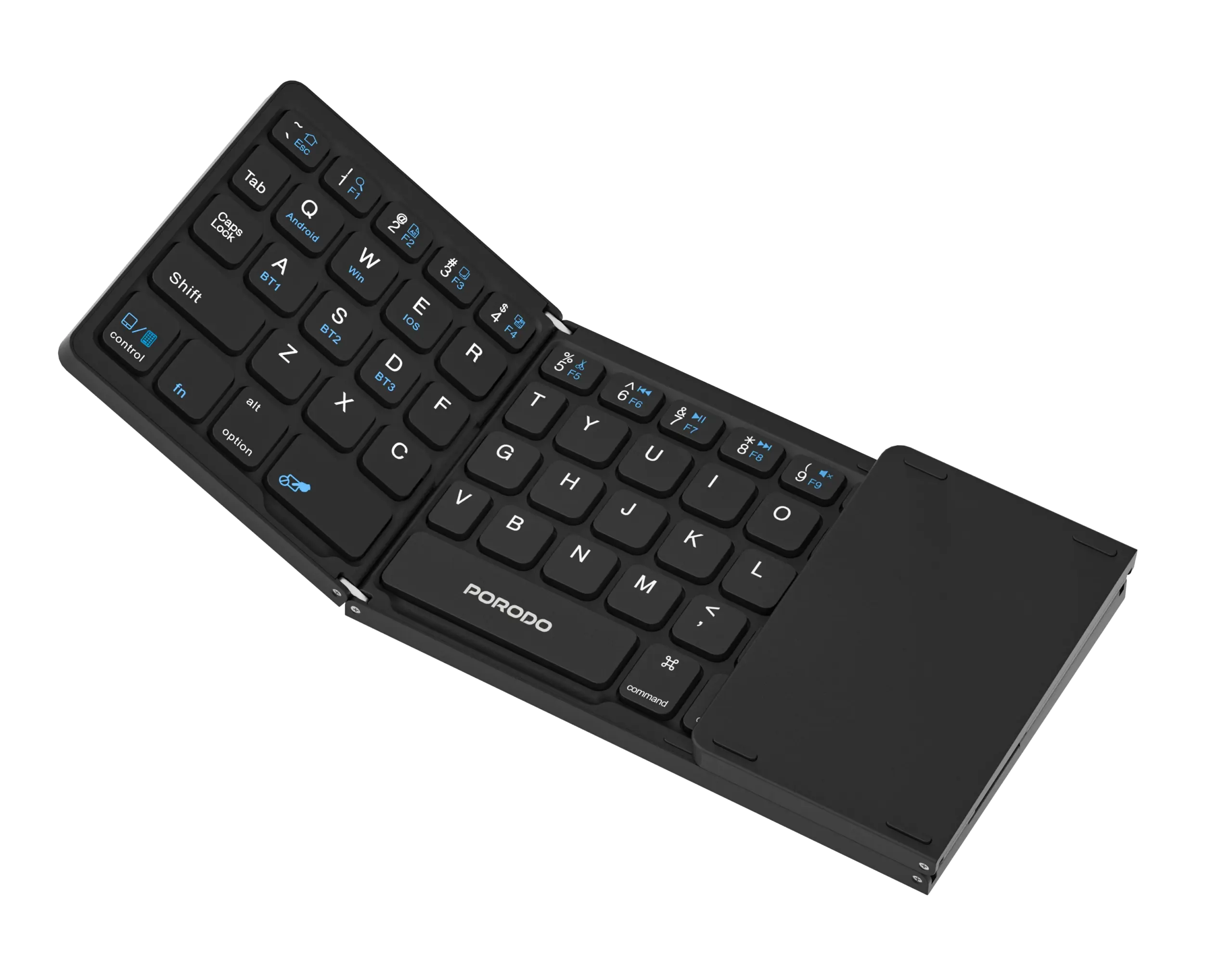 Porodo Minima Slim Folding Keyboard With Integrated Numpad & Touchpad 2 Porodo Minima Slim Folding Keyboard With Integrated Numpad & Touchpad - Image 2